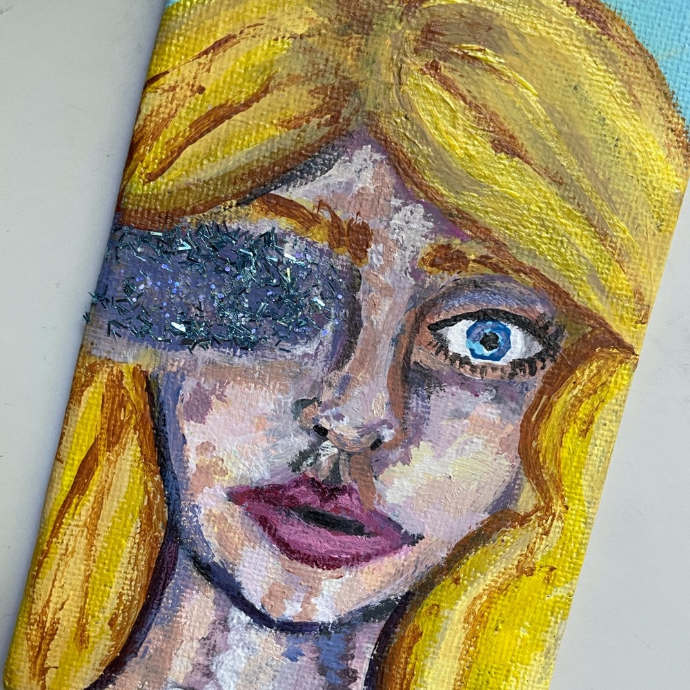 Hand painted mini portrait
